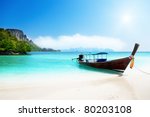 Long Boat And Poda Island In...