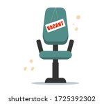 empty office chair sign vacant... | Shutterstock .eps vector #1725392302
