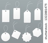 set of empty white price tags... | Shutterstock .eps vector #1322881475