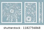 set template for laser cutting... | Shutterstock .eps vector #1182756868