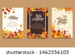 autumn with beautiful leaves.... | Shutterstock .eps vector #1462556105