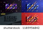 black friday. sale and... | Shutterstock .eps vector #1185956842