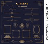 set of art deco elements ... | Shutterstock .eps vector #1784874875