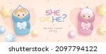 he or she. cartoon gender... | Shutterstock .eps vector #2097794122