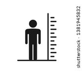 Man tall scale icon Vector. Tall person icon. Height symbol illustration