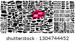 super big collection of black... | Shutterstock .eps vector #1304744452