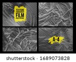 set of texture a 4 transparent... | Shutterstock .eps vector #1689073828