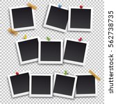 set of square frame template... | Shutterstock .eps vector #562738735