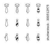 tie icons. | Shutterstock .eps vector #300512975