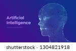 ai. artificial intelligence... | Shutterstock .eps vector #1304821918