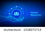 human resources. hr symbol in... | Shutterstock .eps vector #1528072715