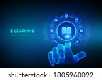 e learning. innovative online... | Shutterstock .eps vector #1805960092