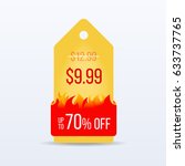 hot price. special offer sale... | Shutterstock .eps vector #633737765
