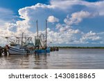 Docked Shrimp Boats In Biloxi...