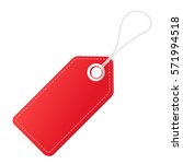 realistic discount red tag for... | Shutterstock .eps vector #571994518
