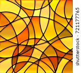abstract vector stained glass... | Shutterstock .eps vector #721177765