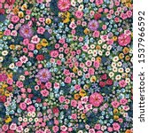 blooming midsummer meadow... | Shutterstock .eps vector #1537966592