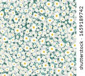 Seamless Daisy Pattern In Small ...