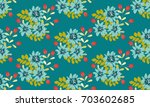 seamless folk raster pattern in ... | Shutterstock . vector #703602685