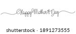 happy mother's day handwritten... | Shutterstock .eps vector #1891273555