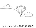 paragliding flight in... | Shutterstock .eps vector #2012313185
