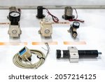Shock absorbed and digital display pressure switch with various pneumatic equipment e.g. gauge valve control regulator etc. for automation machine in industrial