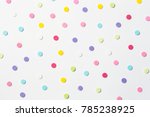 Confetti. Colorful Dots View...