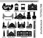 Big Icon Set Of Istanbul's...