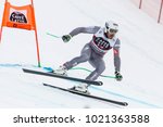 Small photo of Bormio, Italy. December 28, 2017. FIS Ski World Cup 2017. Men's downhill. Johan Clarey, France.