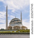 Small photo of Marmara University Faculty of Theology Mosque, a modern Islamic architecture mosque, located in Uskudar district, Istanbul, Turkey