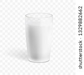 Realistic Milk In A Glass With...