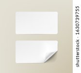 realistic white round corner... | Shutterstock .eps vector #1630739755