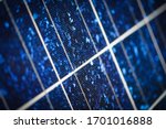 Solar Panel Cells Closeup...