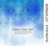 abstract modern geometric blue... | Shutterstock .eps vector #1471098608