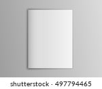 blank mock up vector portrait... | Shutterstock .eps vector #497794465