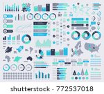 big set of vector infographic... | Shutterstock .eps vector #772537018