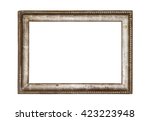 Very old wooden frame. isolated ...