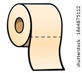 Vector Toilet Paper Cartoon...