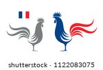 French Rooster. Isolated...
