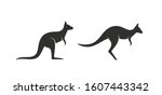 Kangaroo Logo. Isolated...