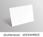 empty paper sheet.a4 horizontal ... | Shutterstock .eps vector #1025449825