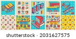 old computer aesthetic square... | Shutterstock .eps vector #2031627575