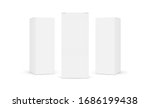 three cardboard rectangular... | Shutterstock .eps vector #1686199438