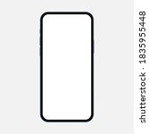 modern smartphone mockup with... | Shutterstock .eps vector #1835955448