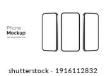 phone mockup  highly detailed... | Shutterstock .eps vector #1916112832