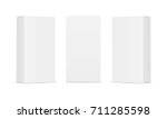 set of blank white product... | Shutterstock .eps vector #711285598
