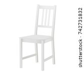 White Chair Mockup Isolated....