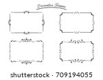 decorative rectangle frames... | Shutterstock .eps vector #709194055