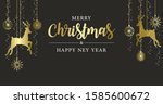 christmas and new year... | Shutterstock .eps vector #1585600672