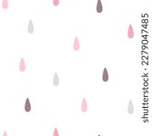 Seamless Pattern With Raindrops ...